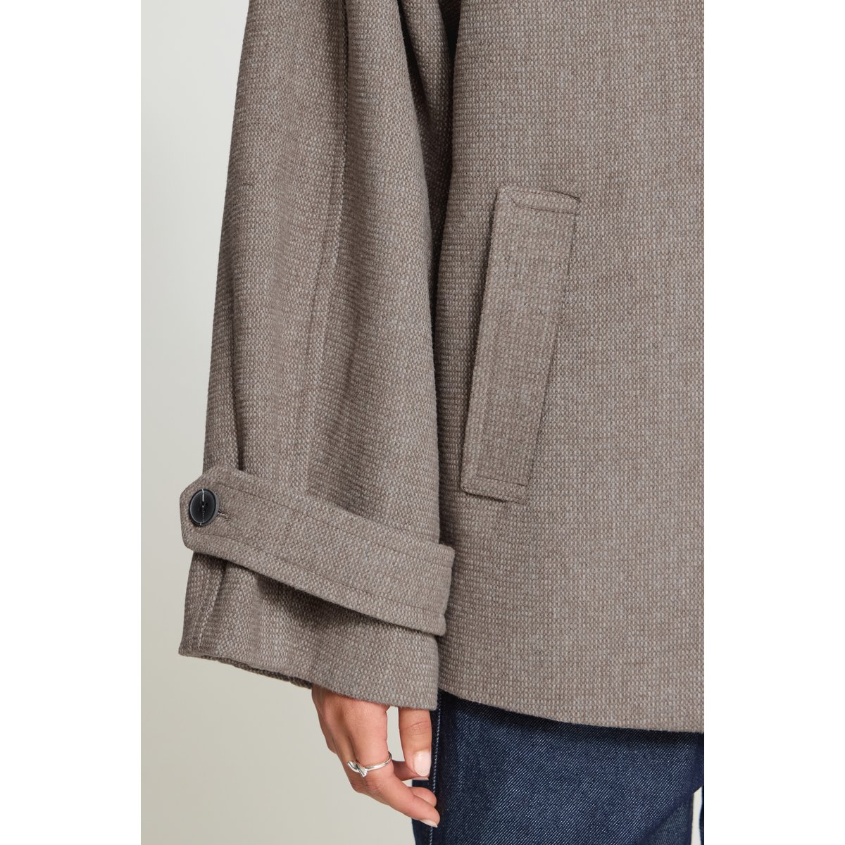 Veste d'extérieur beige desert taupe melange, ICHI