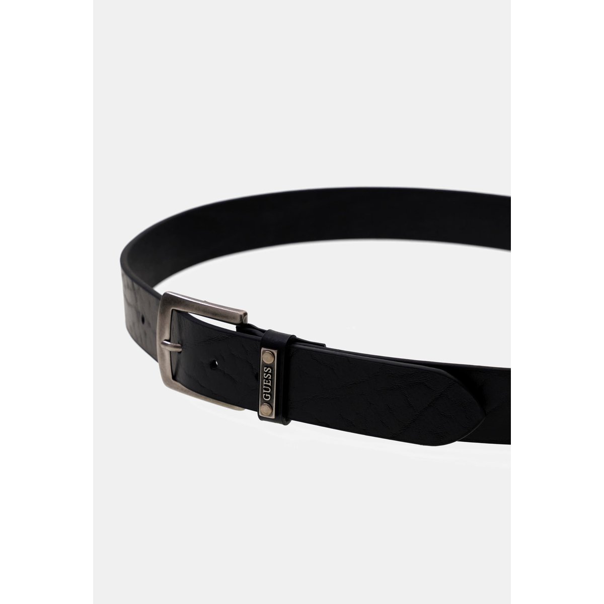 Ceinture En Cuir Véritable noir, GUESS