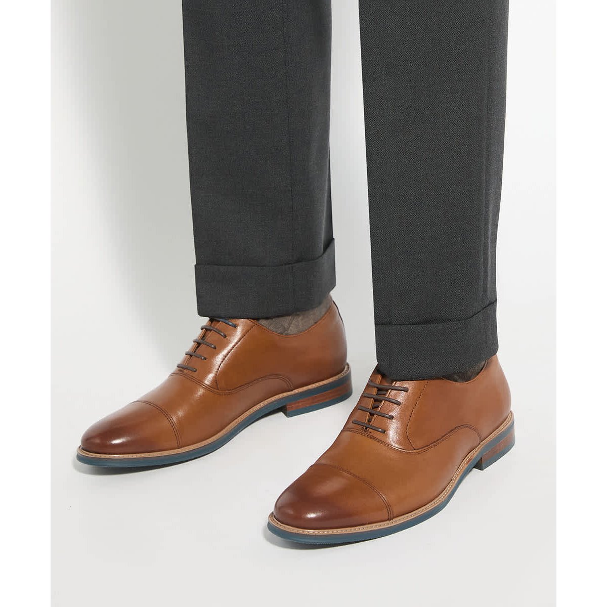 Chaussures Richelieu à lacets en cuir - STANLAKES tan-leather, DUNE LONDON