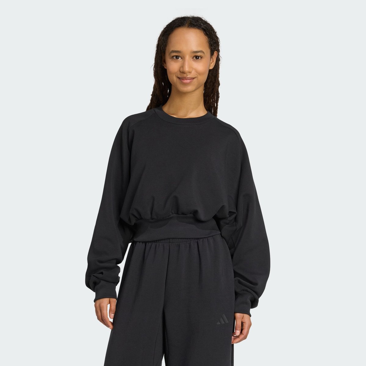 Sweat-Shirt Ample Soft Lux Sweat-Shirt Ample Soft Lux black, ADIDAS SPORTSWEAR
