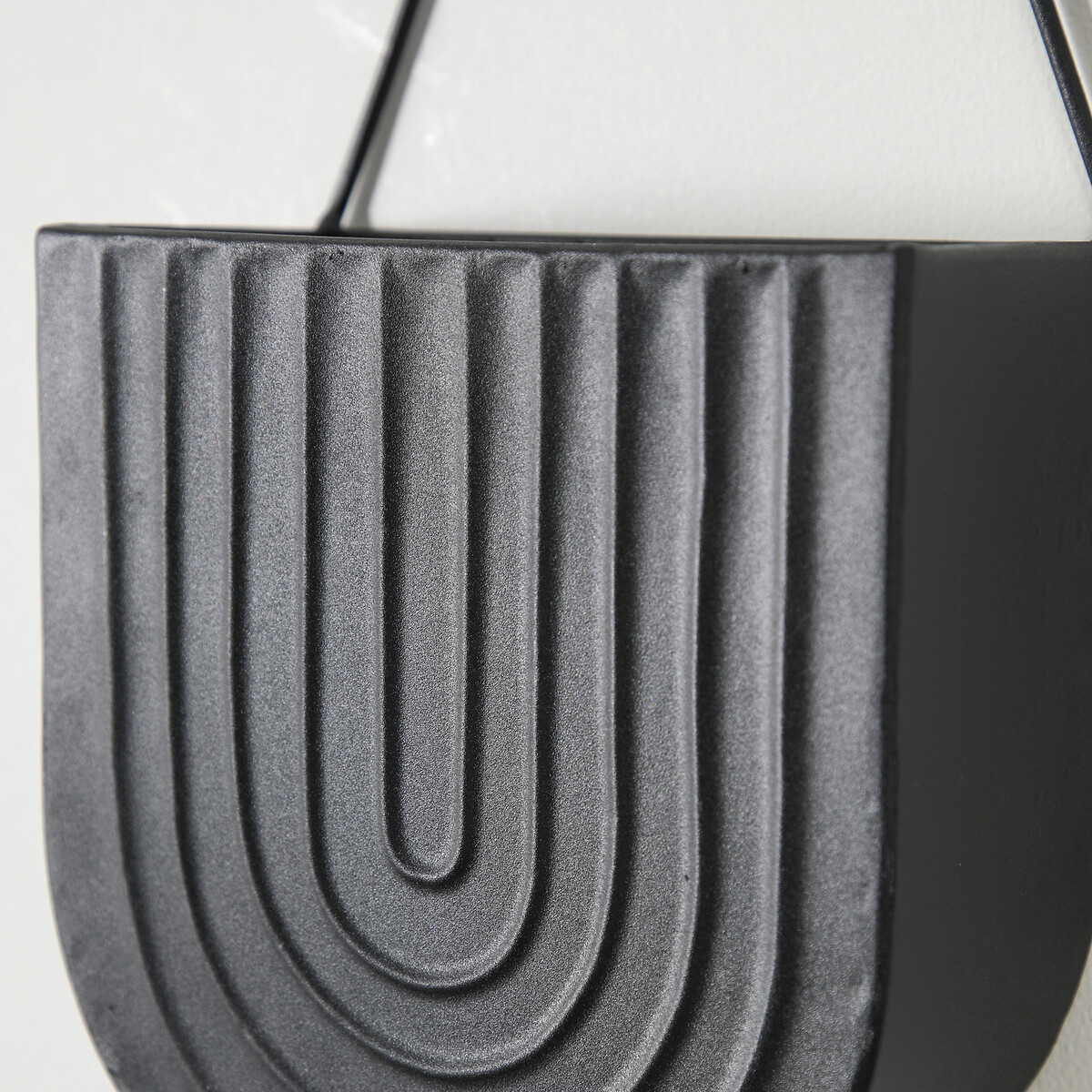 Set of 2 Wall Planters black, ÉDITÉ