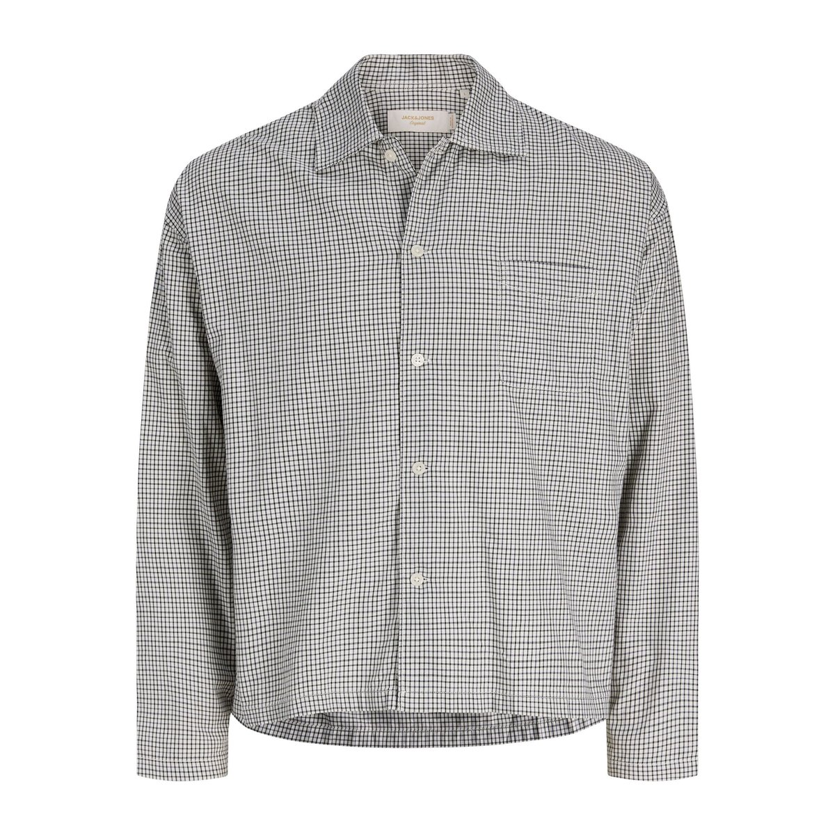 Chemise À Carreaux grise - odyssey gray 1, JACK & JONES