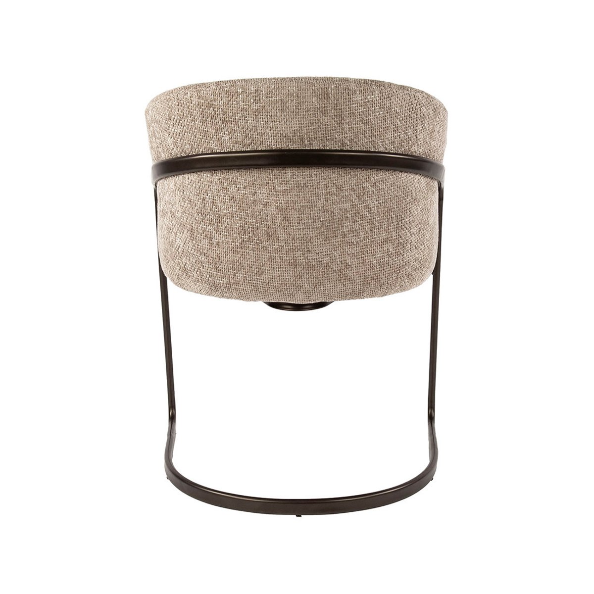Lot de 2 chaises en tissu texturé, TEO sable, BEST MOBILIER