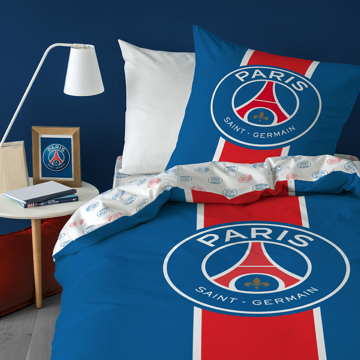 Parure de lit coton, PSG Classic imprimé, PSG
