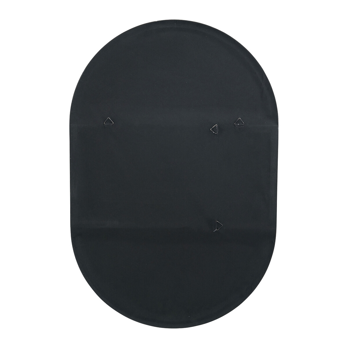 90cm Black Metal Slim Frame Oval Wall Mirror black, SO'HOME