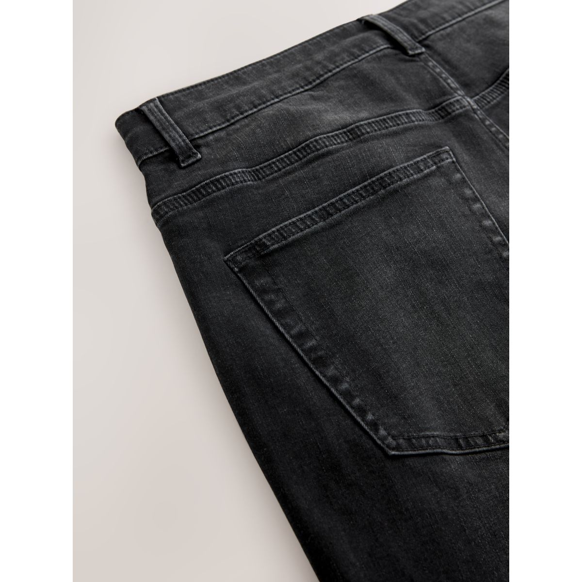 Jean stretch bootcut classique noir délavé, NEXT