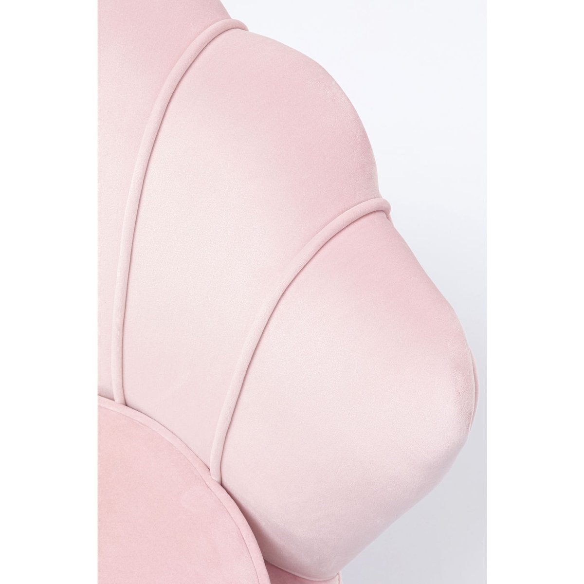 Fauteuil en velours, WATER LILY rose, KARE DESIGN