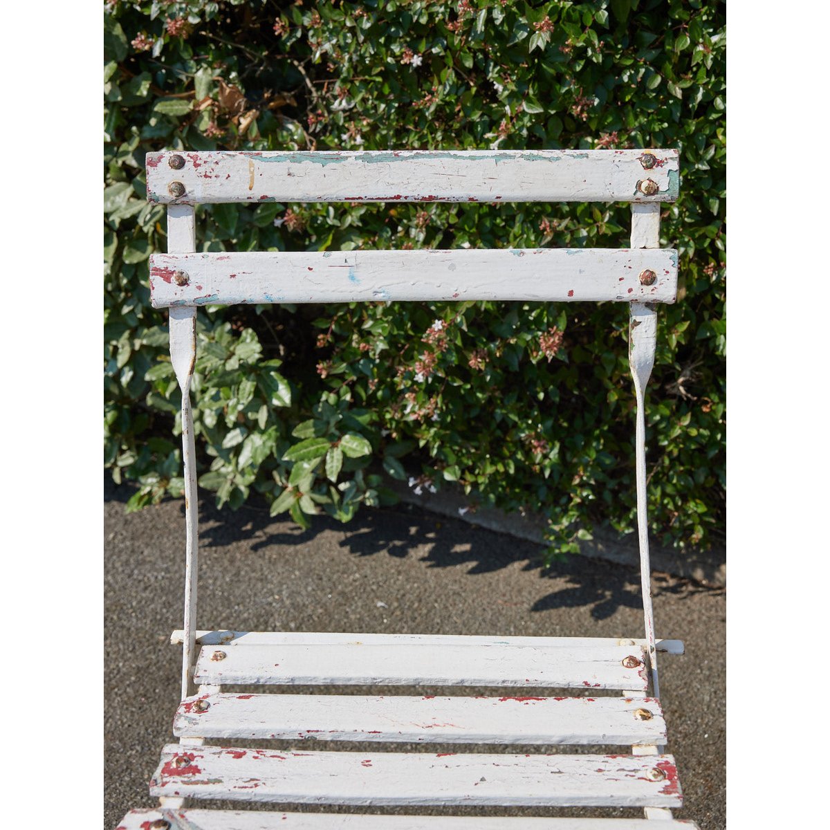 Lot de 4 chaises pliantes vintage Claude N°1441 - Bon état blanc, DEBONGOUT