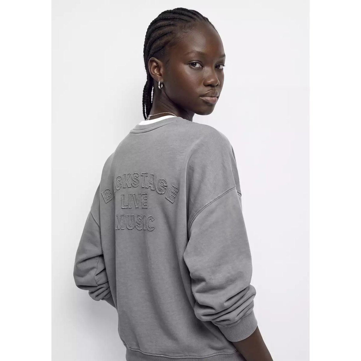 SWEATSHIRT MUSIC gris, MANGO TEEN