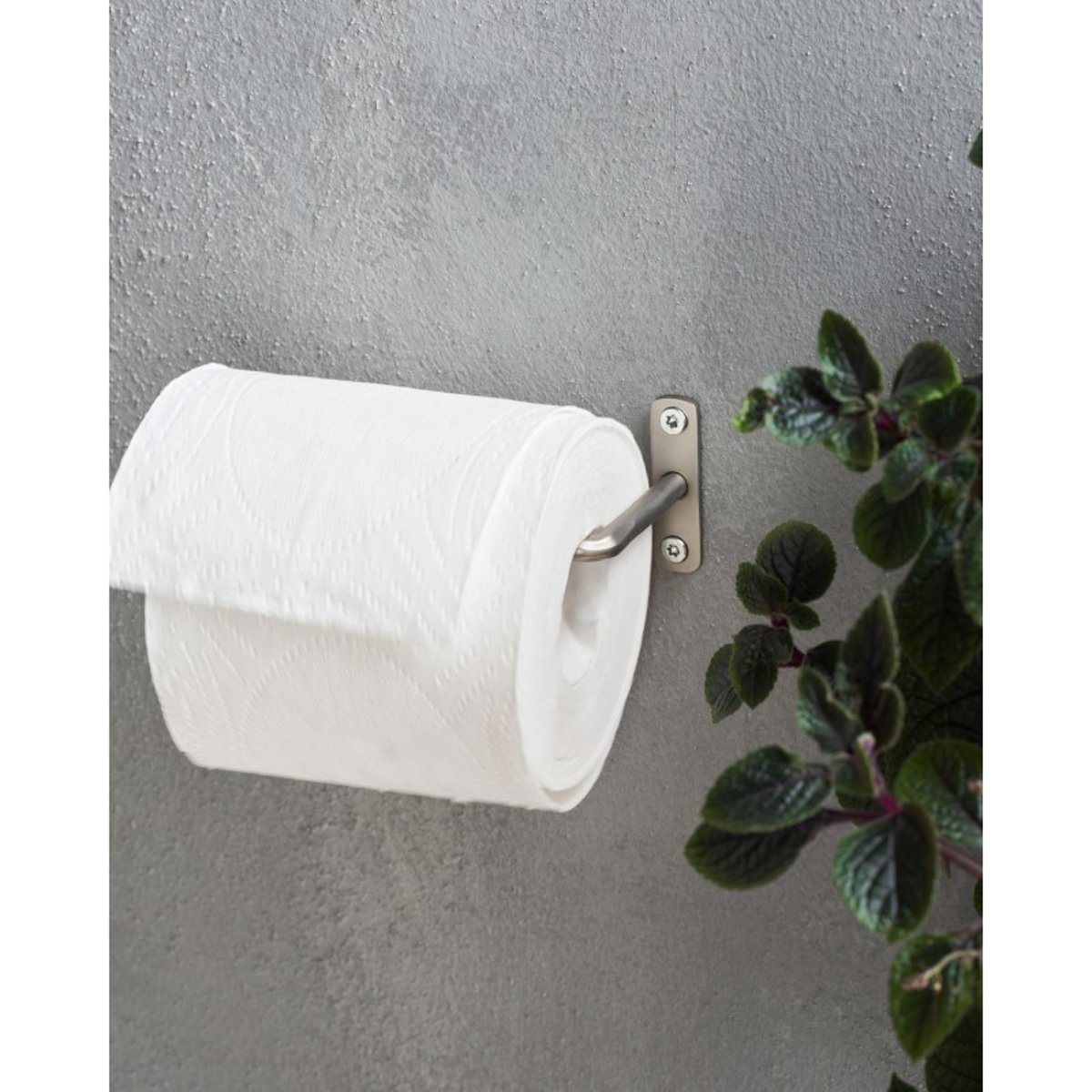 Dérouleur papier toilette métal Welo argent, HOUSE DOCTOR