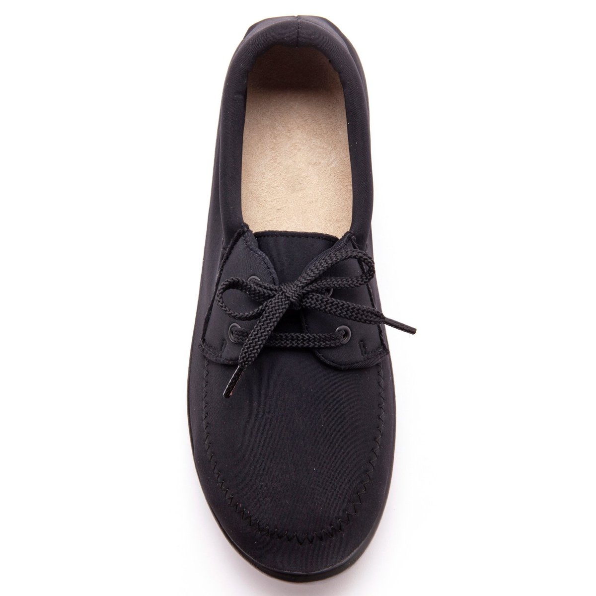 Derbies À Lacets En Maille Extensible noir, PEDICONFORT