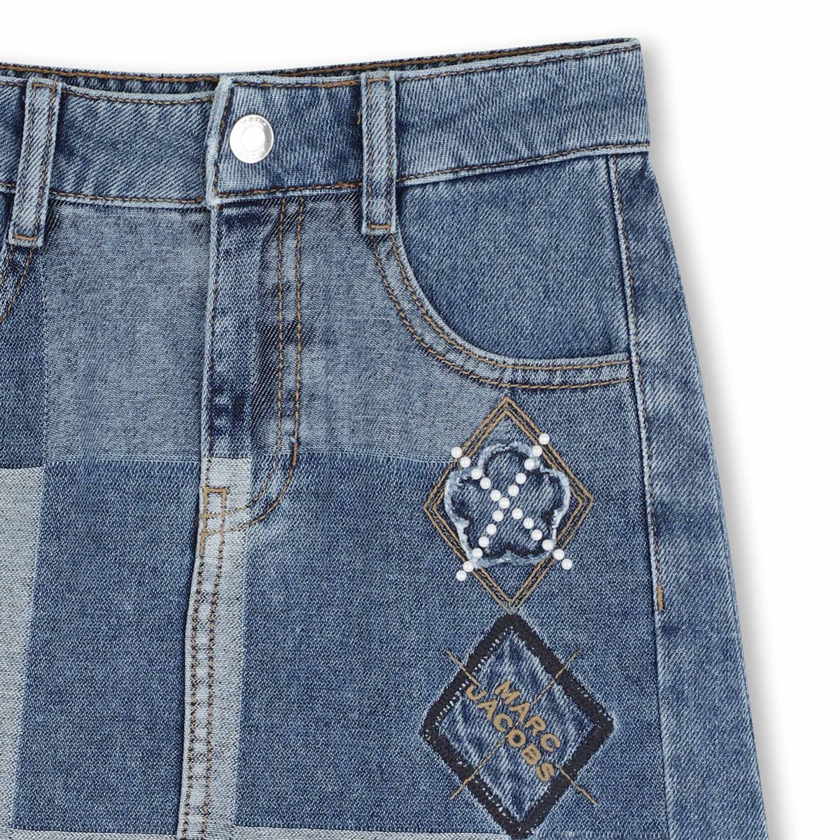 Jupe en denim denim blue, MARC JACOBS