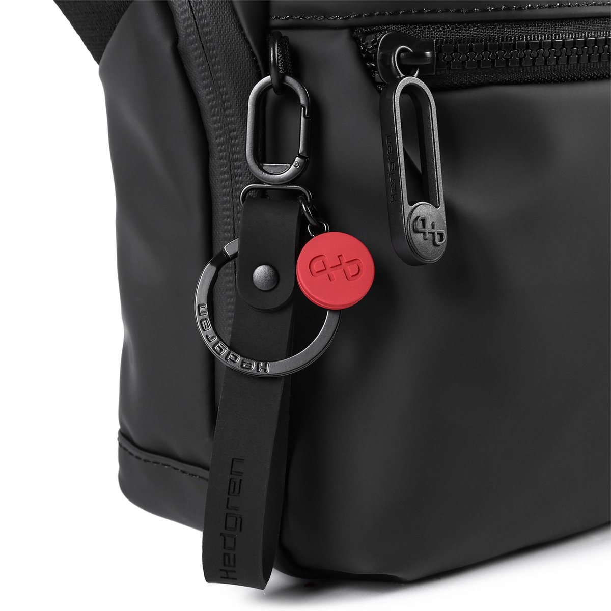 Sac bandoulière vertical compact RFID black, HEDGREN