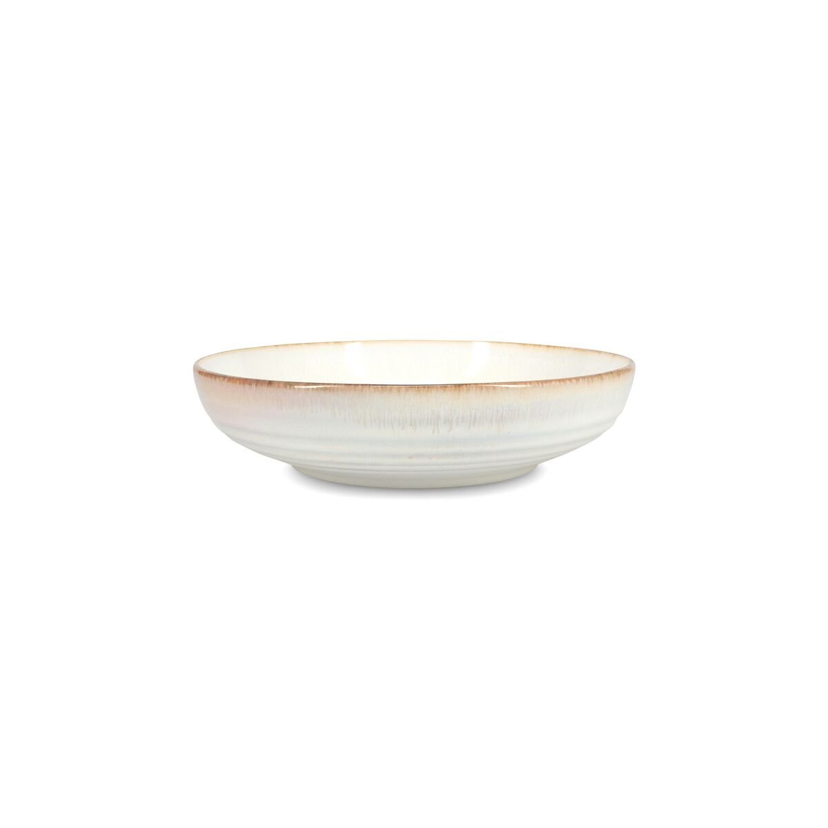 Lot de 4 assiettes creuses ARTISAN blanc, SALT & PEPPER