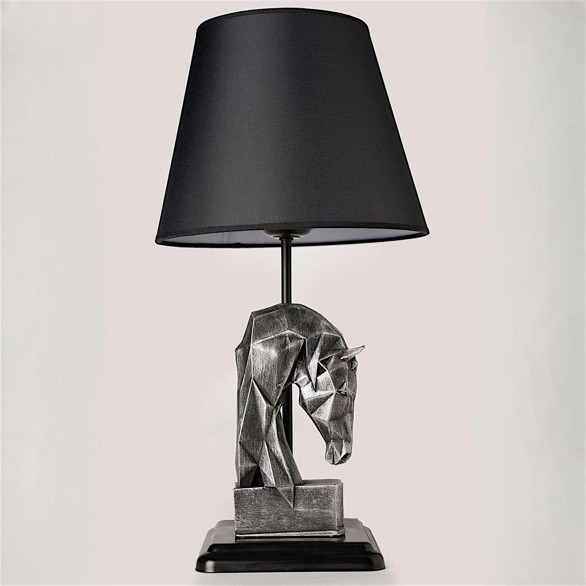 Lampe de salon décor chevat SILE argent, PIER IMPORT