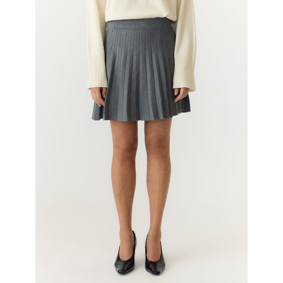 Jupe gris - medium grey melange1, YAS