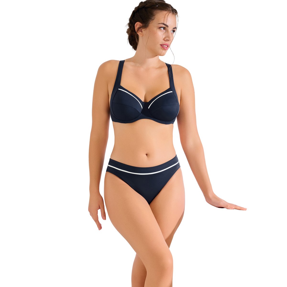 Haut maillot de bain armaturé UVITA bleu, LISCA