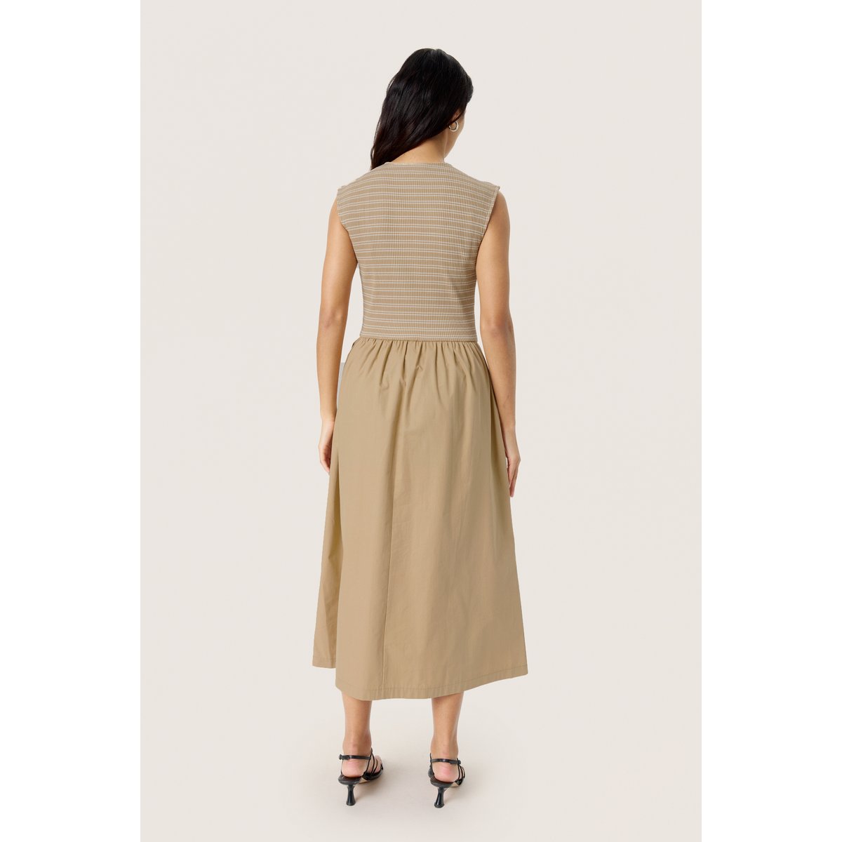 Jersey dress beige travertine, SOAKED IN LUXURY