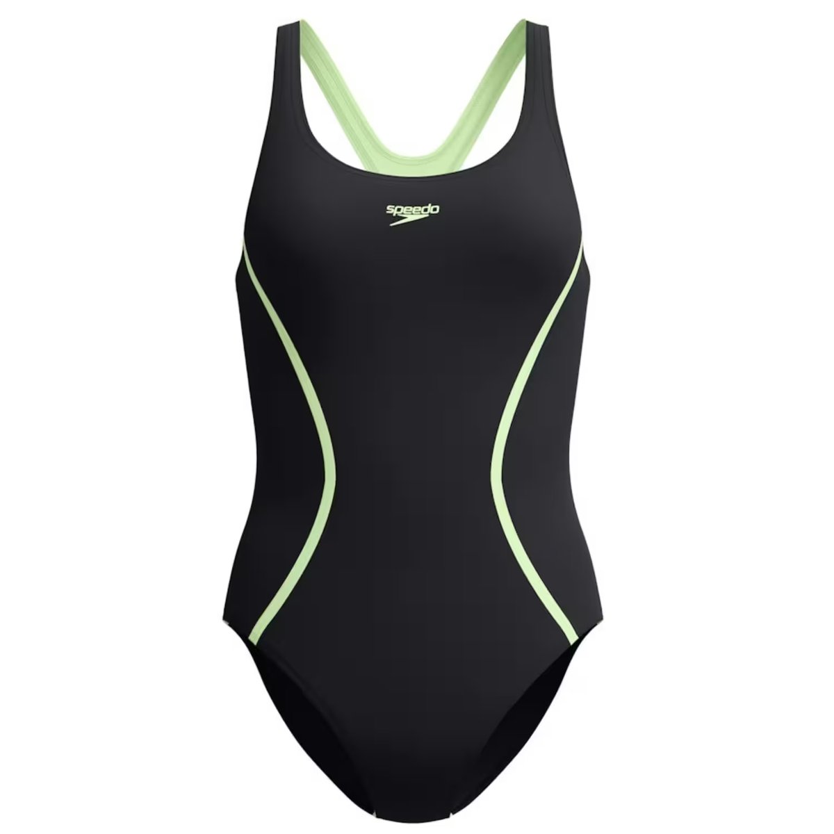 Maillot de bain 1 pièce motif/style détail contrasté SPLICE MEDALIST noir, SPEEDO