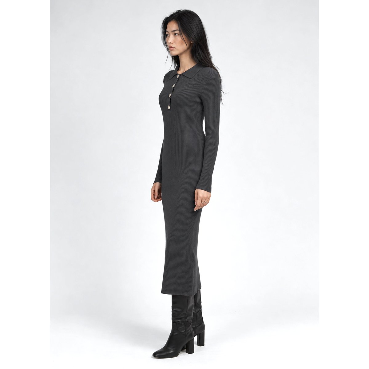 Robe Pull NABOLA anthracite, AN'GE
