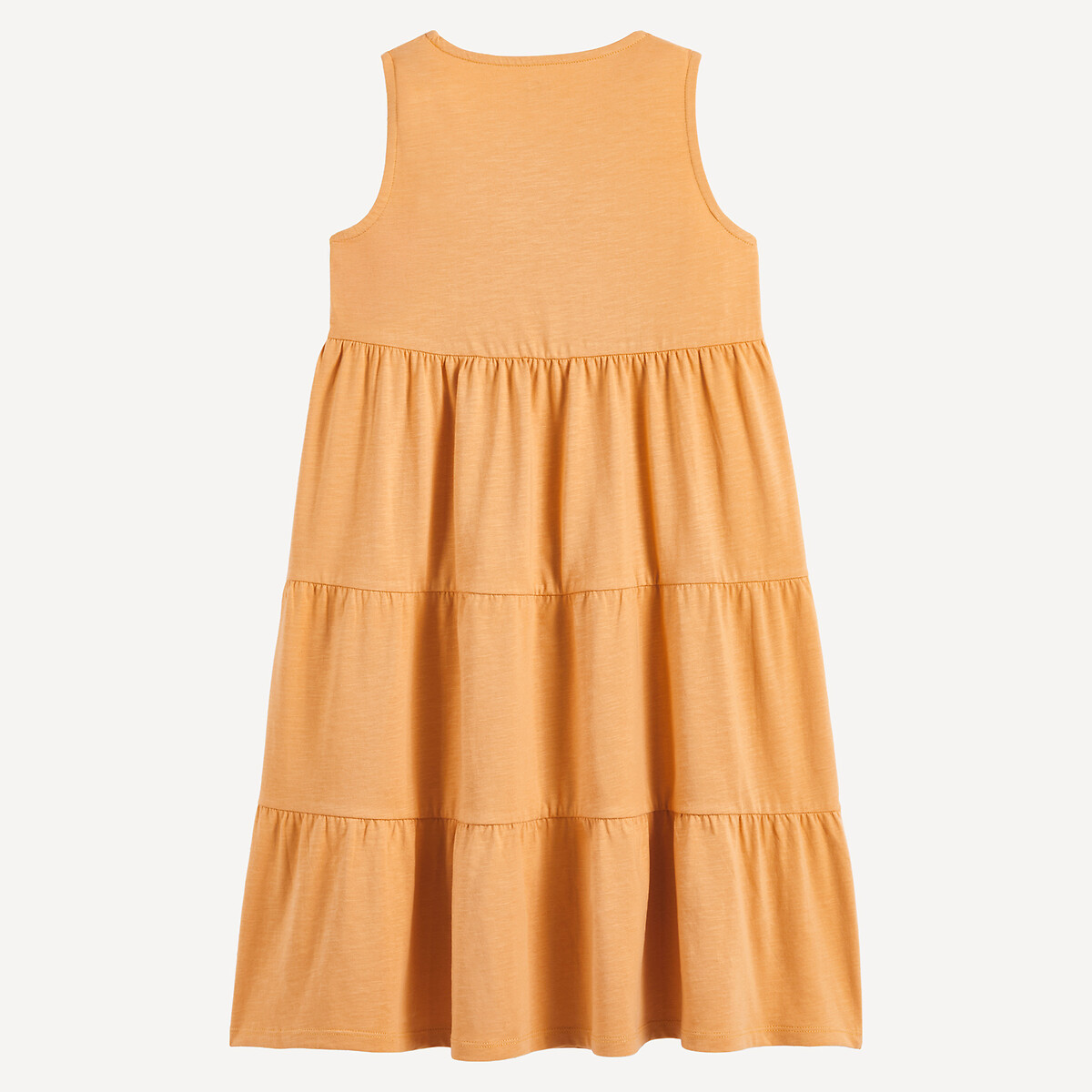 Robe mi-longue, sans manches jaune, LA REDOUTE COLLECTIONS