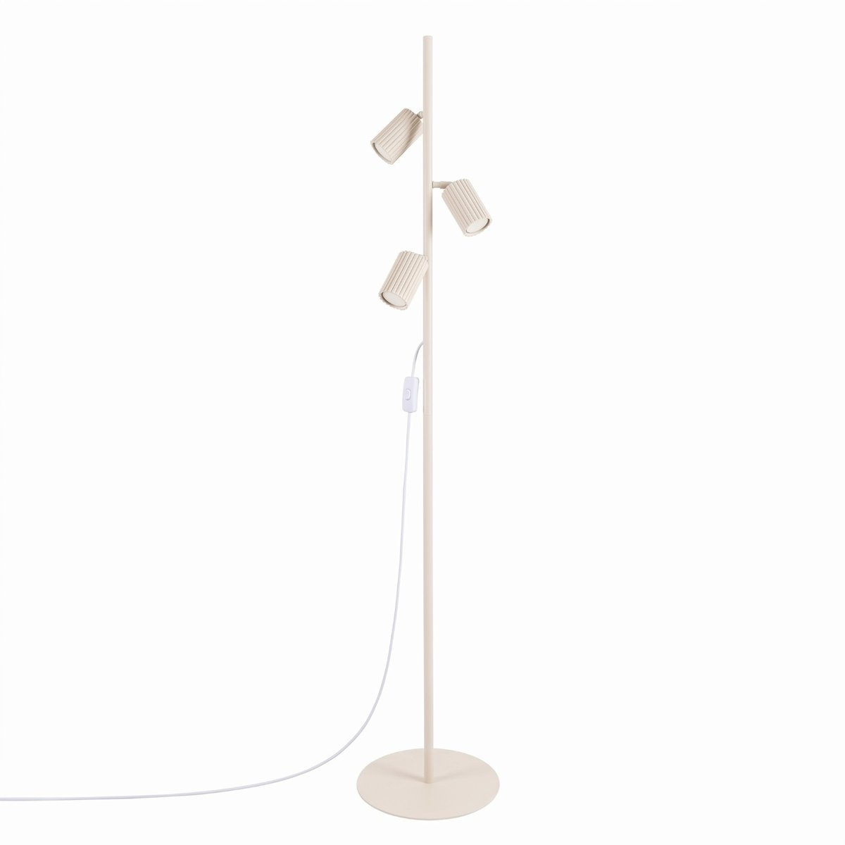 Lampadaire Aluminium Beige GU10 3 KARBON beige, EDEN