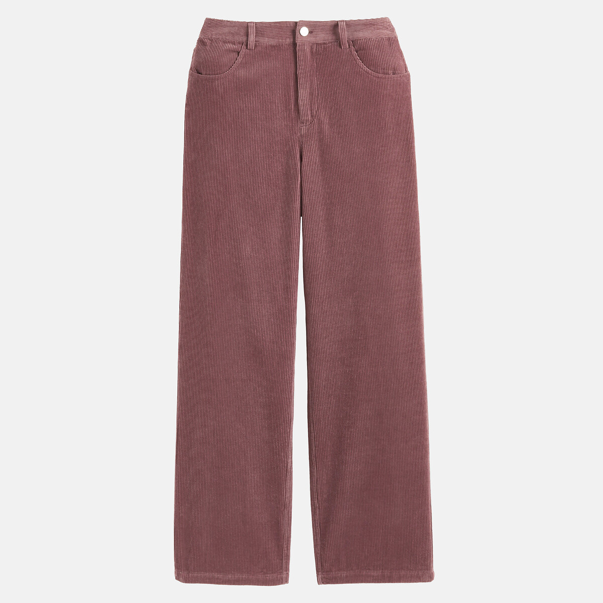 Corduroy Wide Leg Trousers dusty pink, LA REDOUTE COLLECTIONS