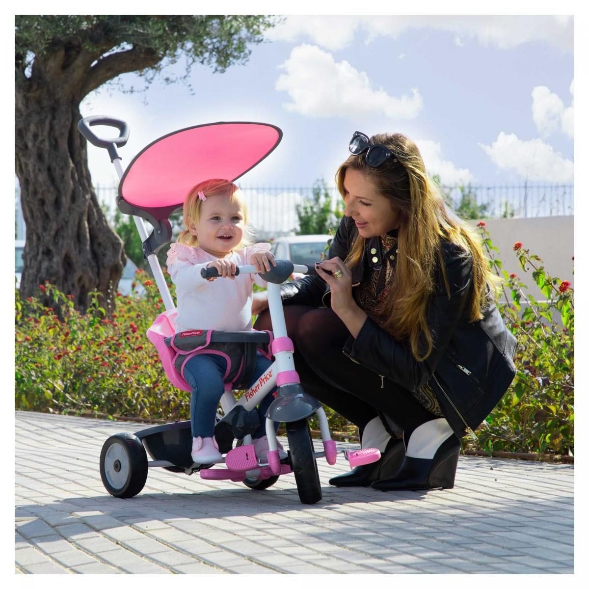 Tricycle Fisher Price Smartrike 3 en 1 Charm Rose rose, SMARTRIKE