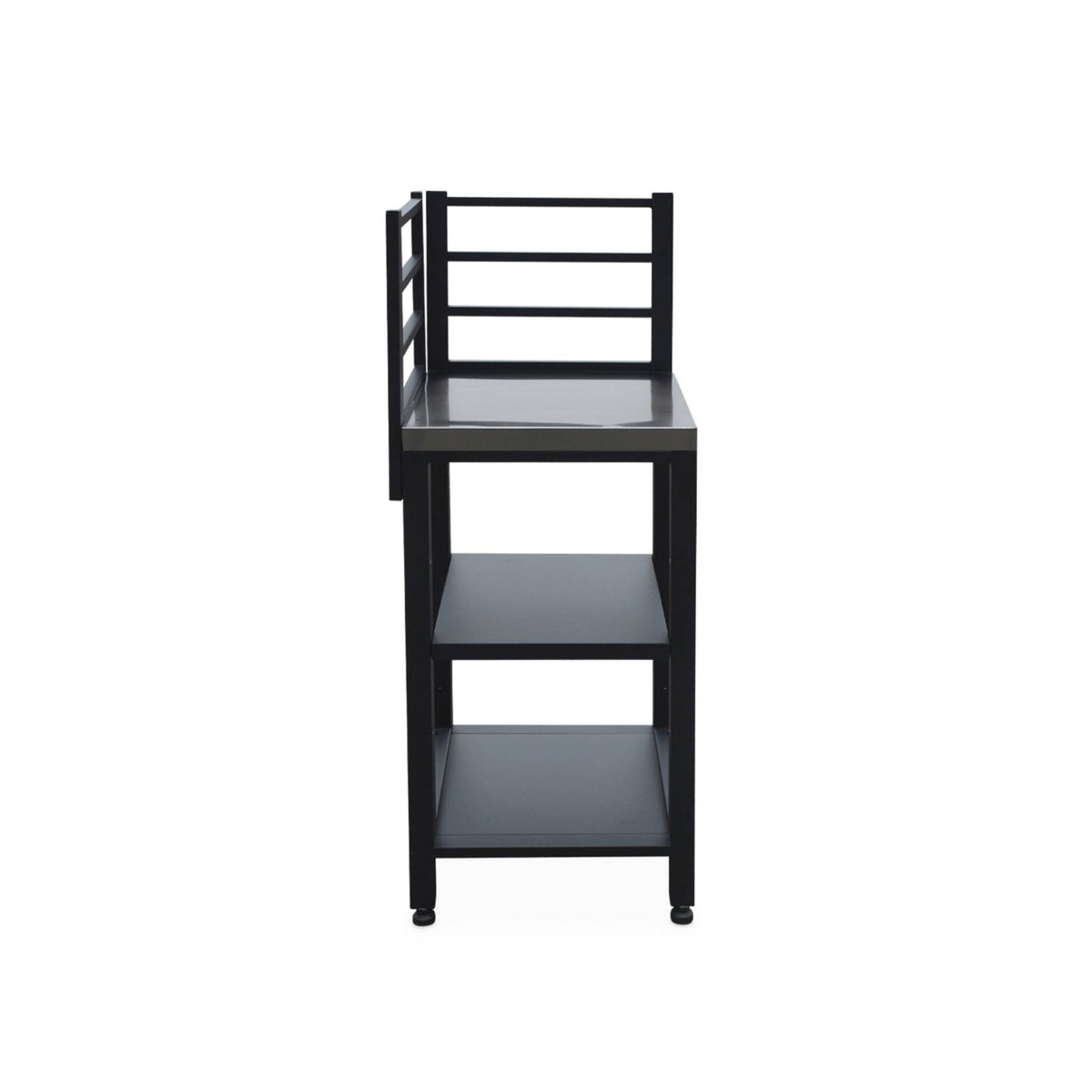 Cuisine d'extérieure 7 modules avec barbecue gaz 4 brûleurs sur pieds, thermomètre GRIMAUD BARBECUE GAZ + 7 MODULES noir, SWEEEK