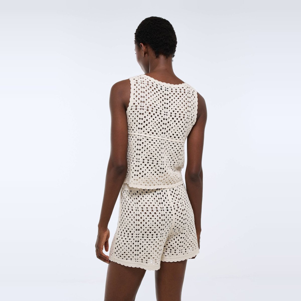 Short en crochet bones, MONOPRIX
