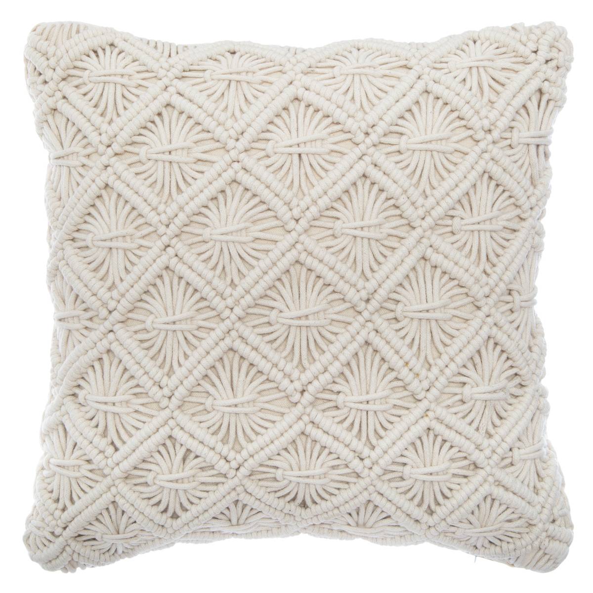 Coussin déhoussable ETÉ INDIEN beige, ATMOSPHERA