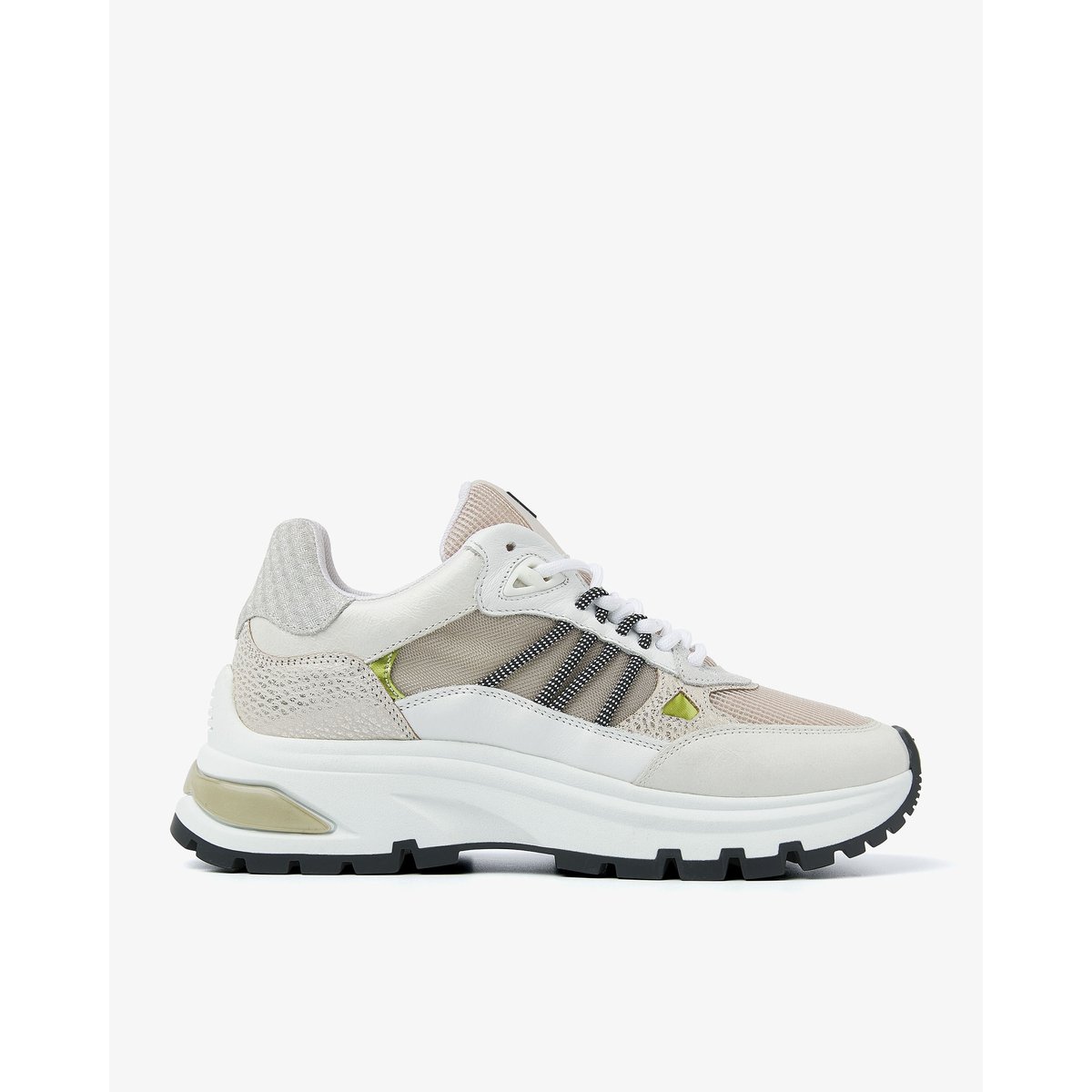 Baskets en cuir LIZ DAE blanc, VIA VAI
