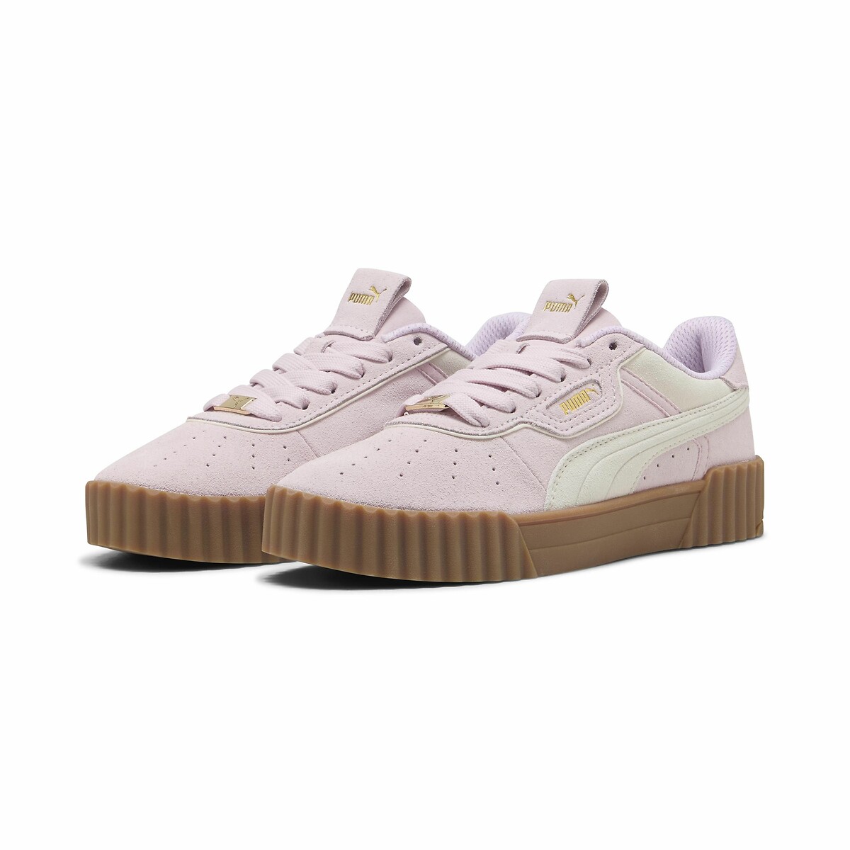 Carina 3.0 Luxe Trainers in Suede pink/white, PUMA