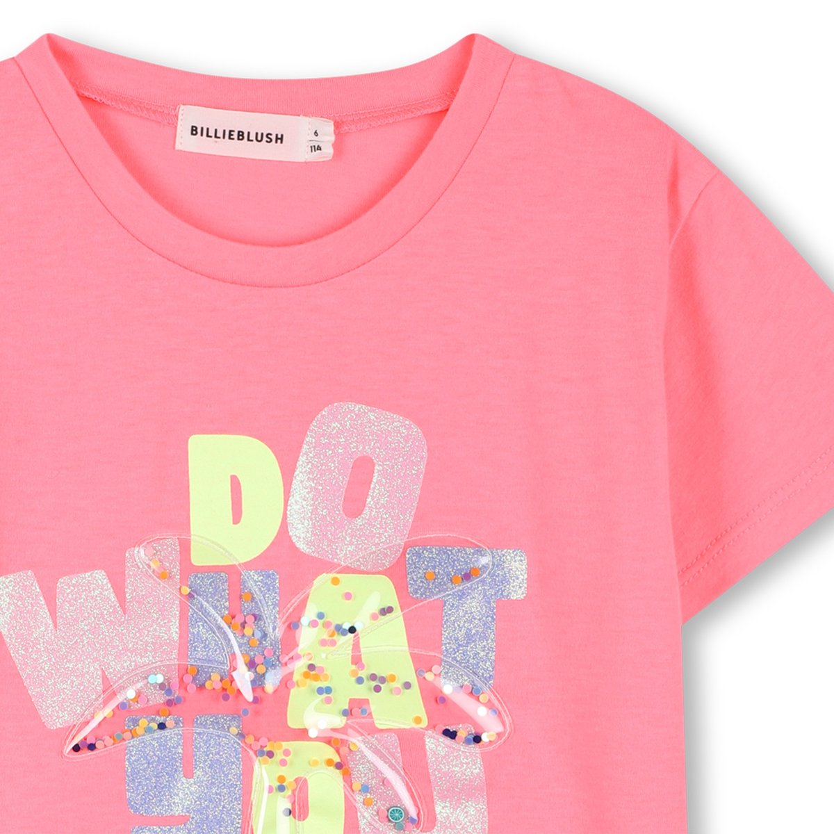 T-shirt à manches courtes rose fluo, BILLIEBLUSH