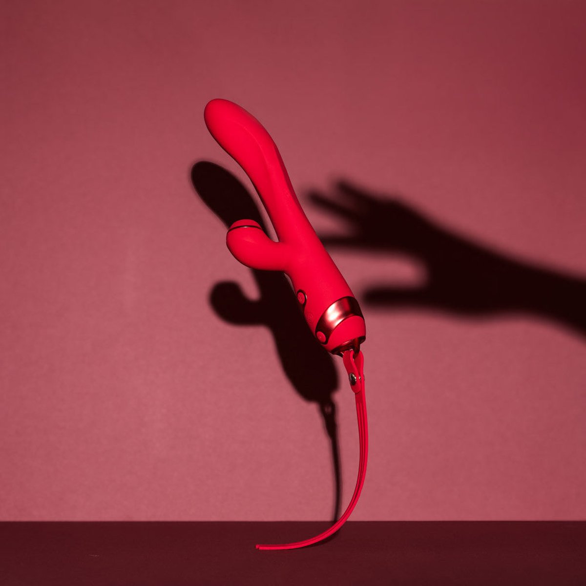 Stimulateur Clitoridien Rabbit Bali rouge, HYYO