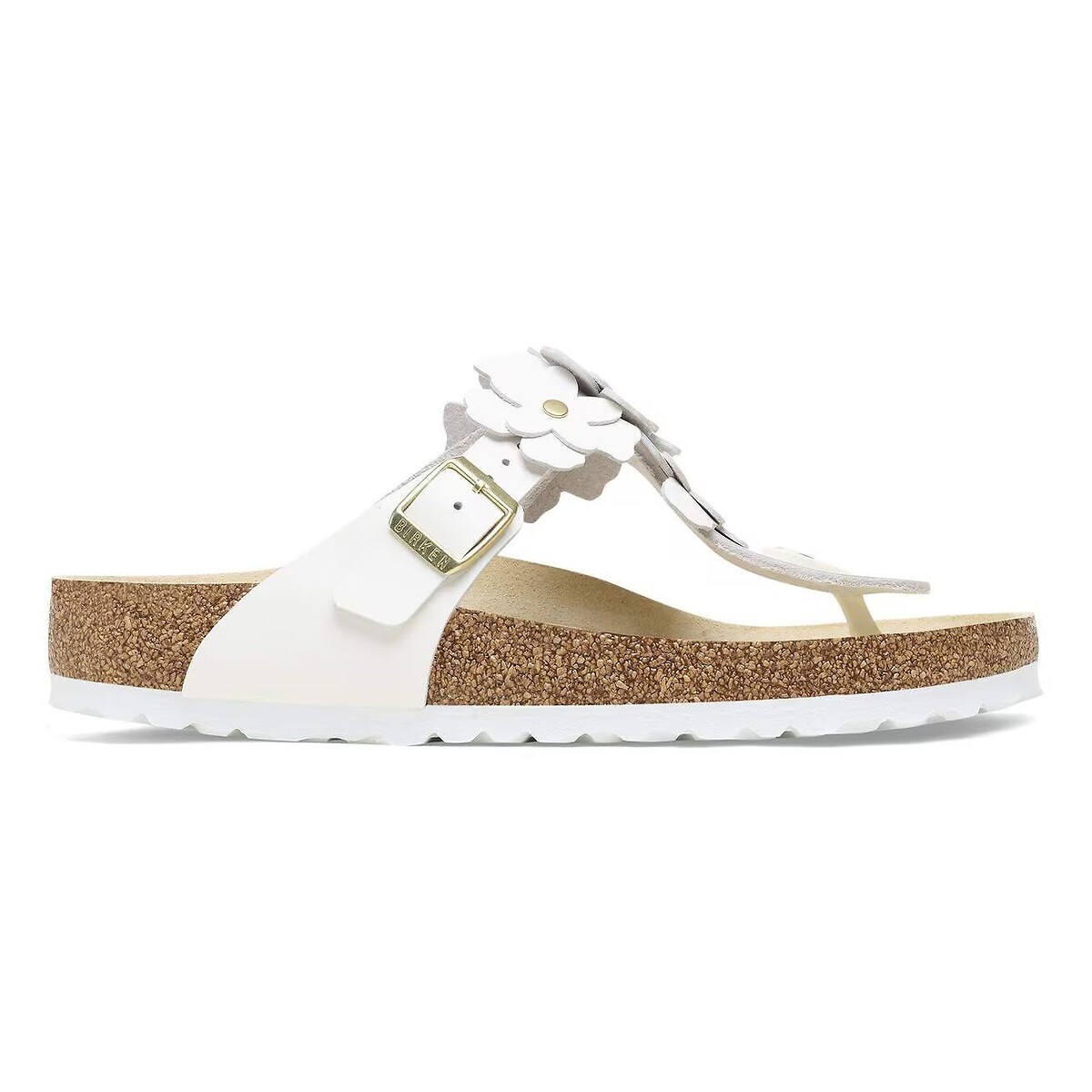 Chanclas GIZEH FLOWERS blanco, BIRKENSTOCK