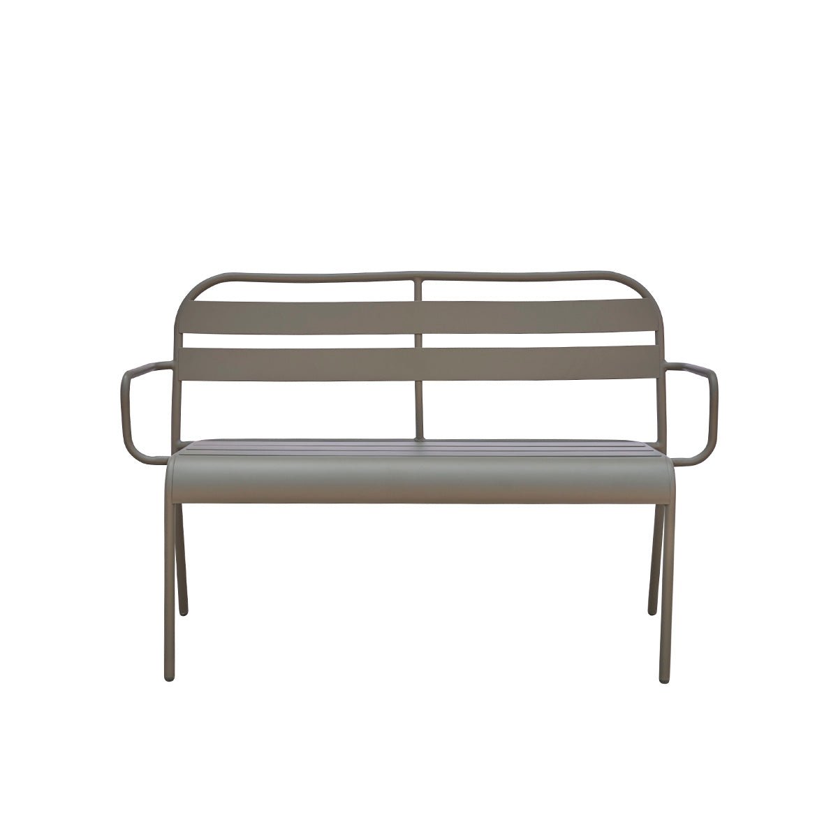 Banc de jardin en aluminium 2 places  ZÉPHIR vert, BERAH GETAH