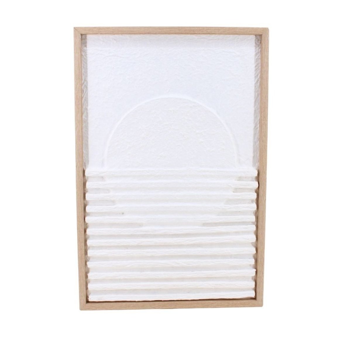 Cadre décoratif en relief 40x60cm blanc, ORNAMI