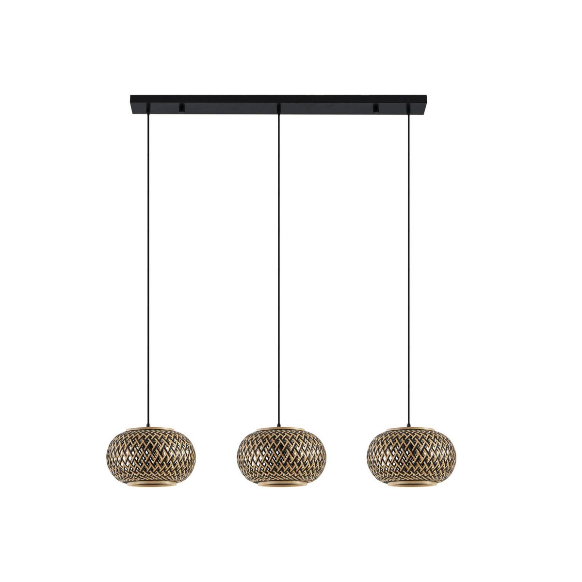 Suspension en bois traditionnelle, Nerys noir, bois foncé, LINDBY