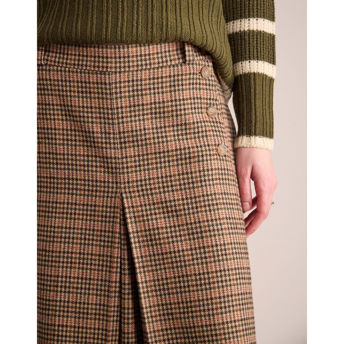 Jupe Yona beige, INES DE LA FRESSANGE PARIS
