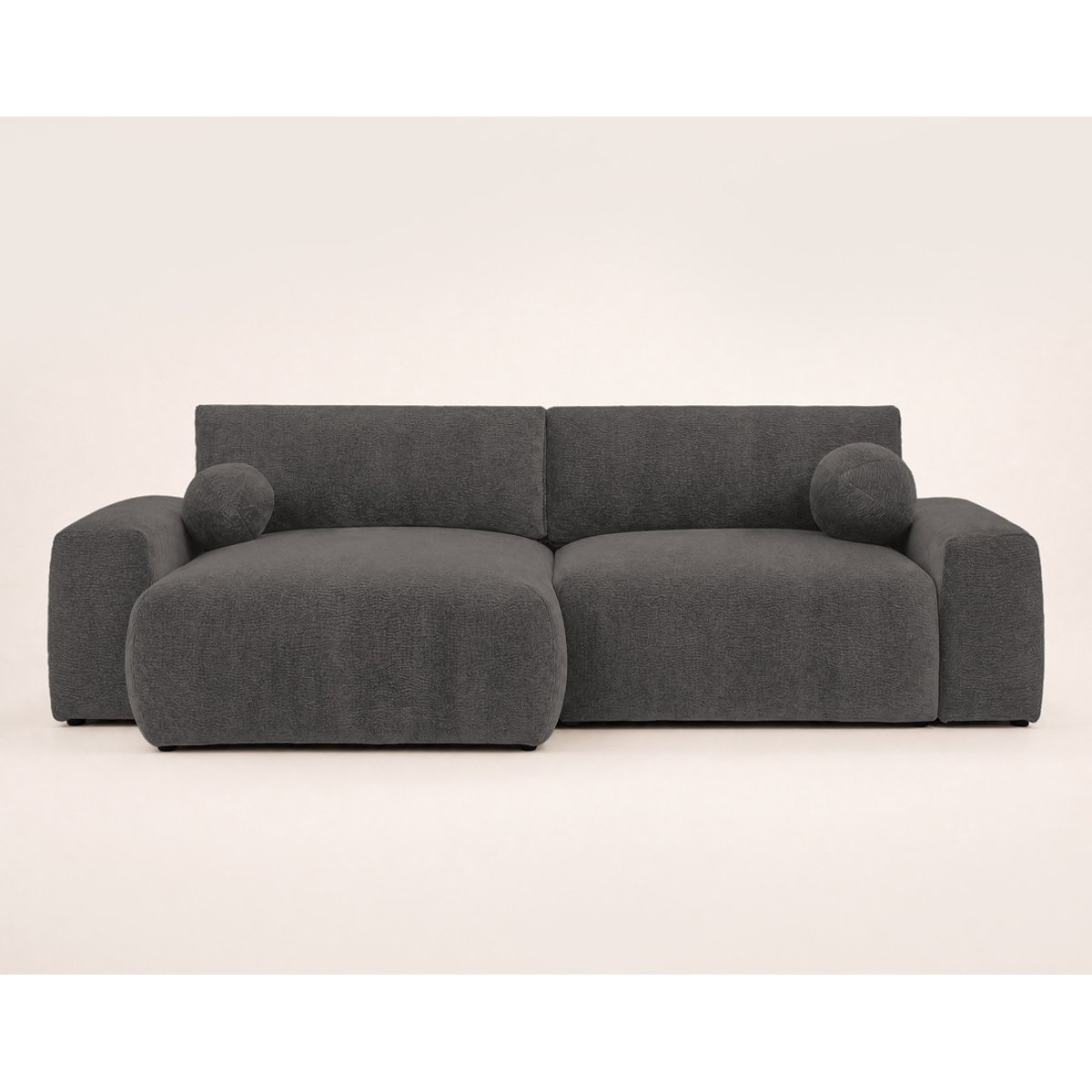 Canapé d'Angle Convertible 4 places - CONSTANCE gris, BEST MOBILIER