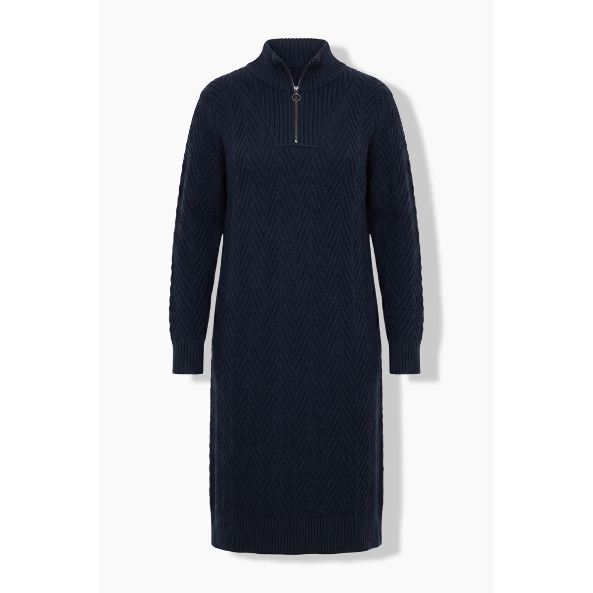Robe en maille de coton bio marine, ULLA POPKEN