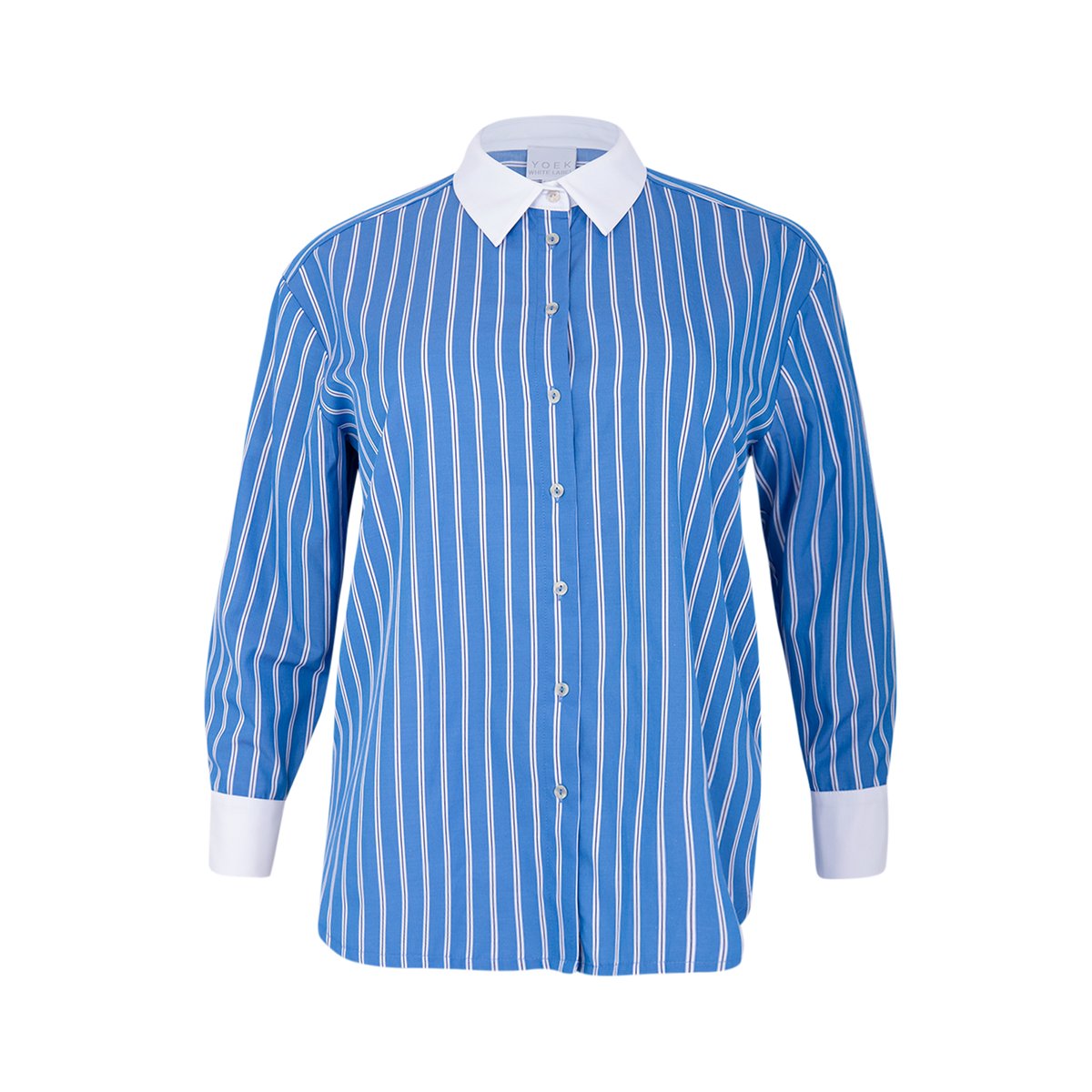 Chemise imprimé / imprimée indigo, YOEK