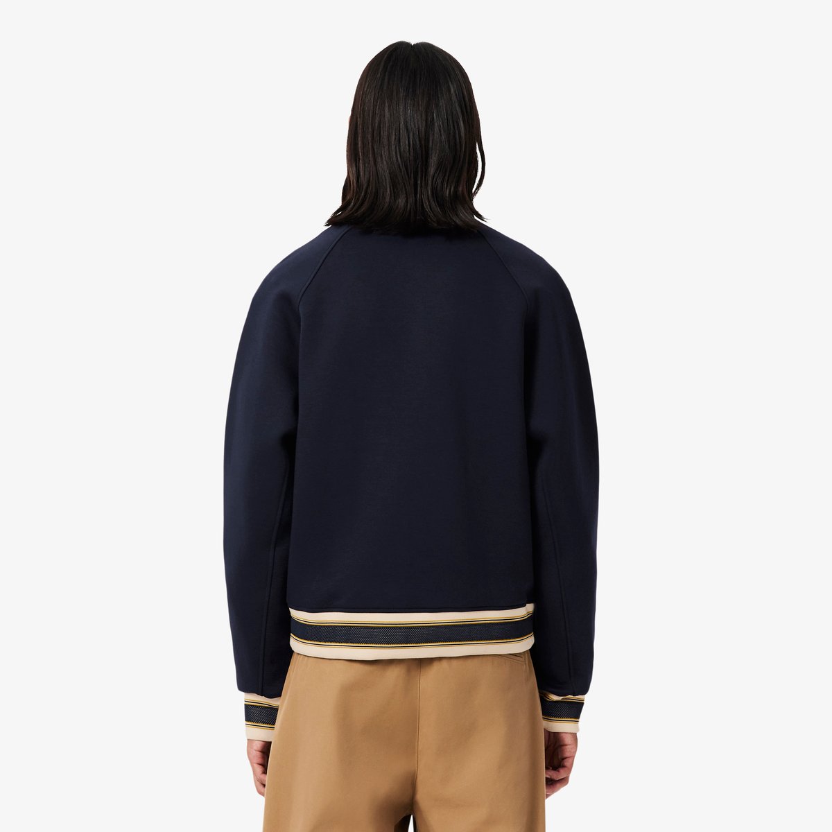 Veste varsity fabriquée en France badge bleu-mxq, LACOSTE