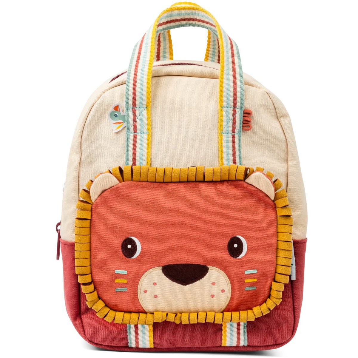 Sac à dos rouge, beige, jaune, LILLIPUTIENS
