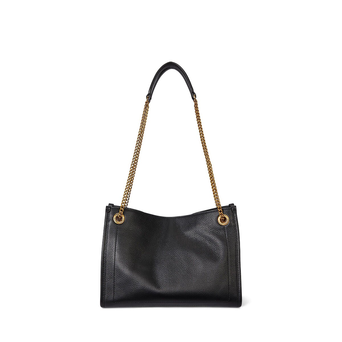 Sac cabas en cuir à bandoulière chaîne, BRADLEY noir, LAUREN RALPH LAUREN