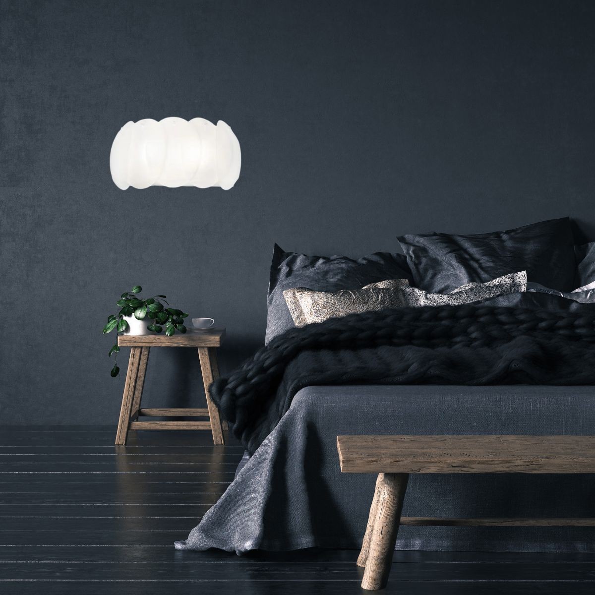 Applique OVALINO blanc, IDEAL LUX