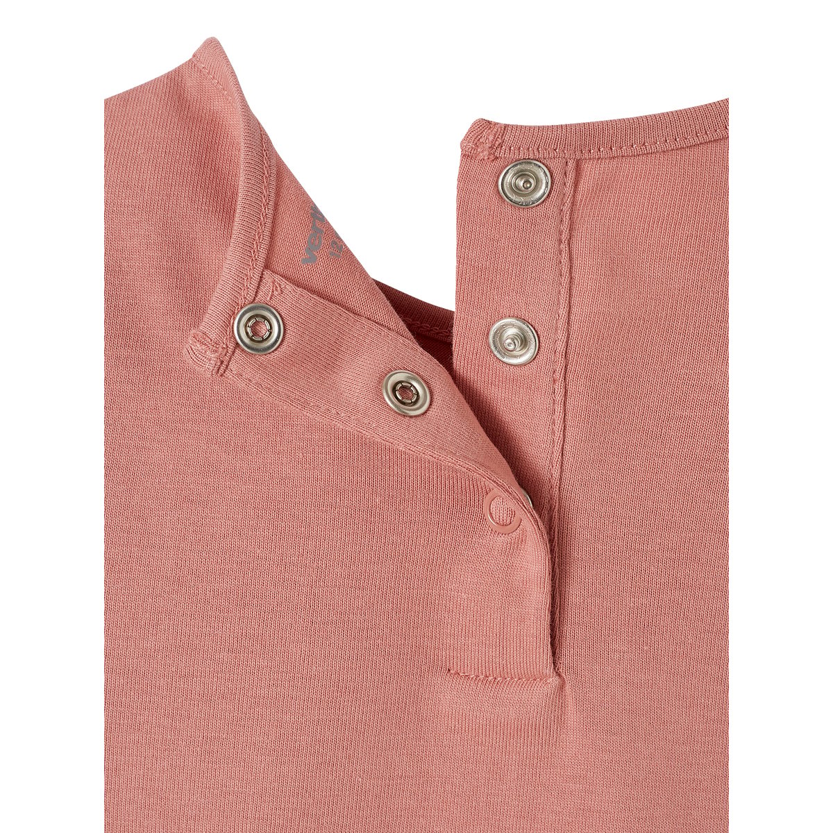 T-shirt bébé Basics manches longues bois de rose, VERTBAUDET