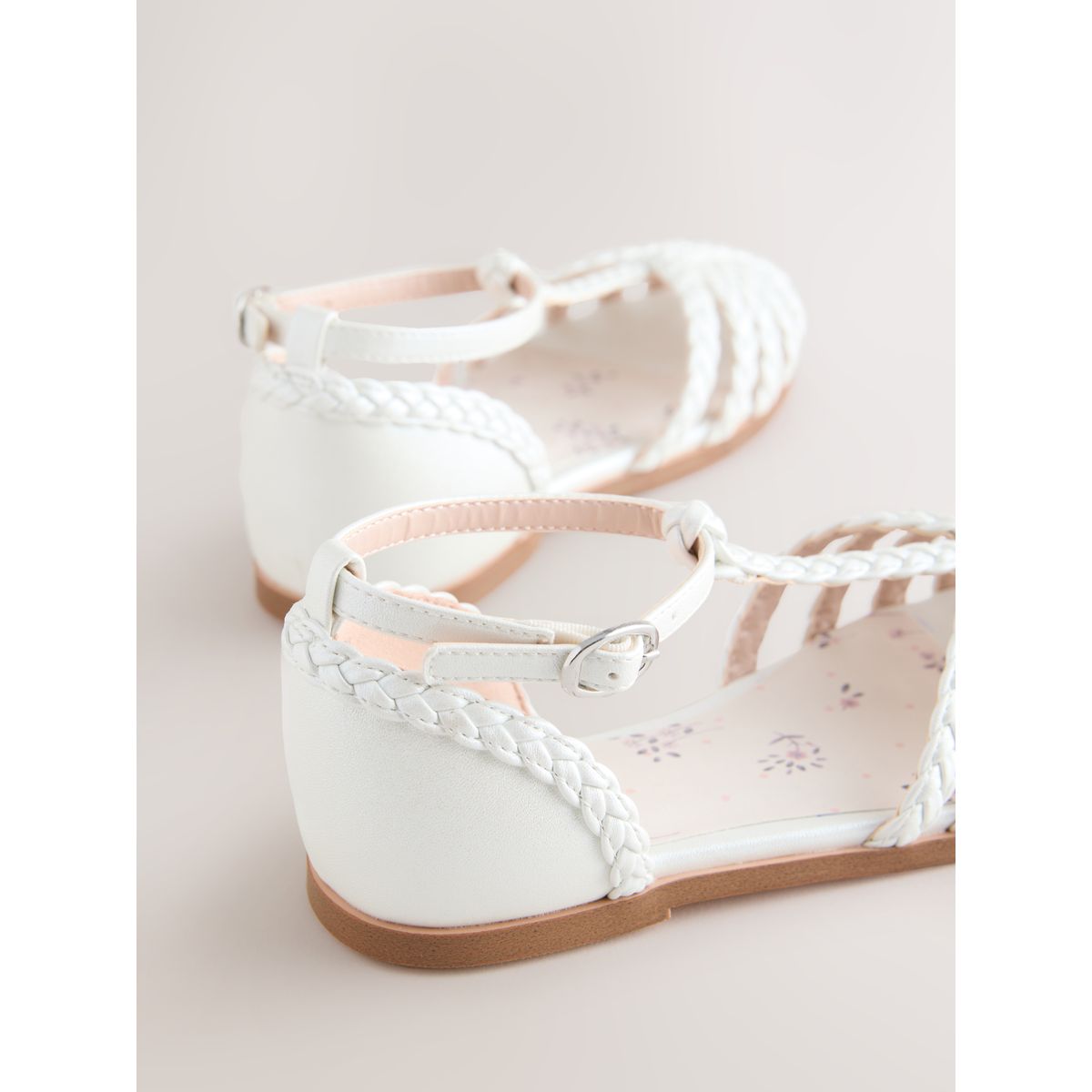 Sandales tressées style pêcheur blanc, NEXT