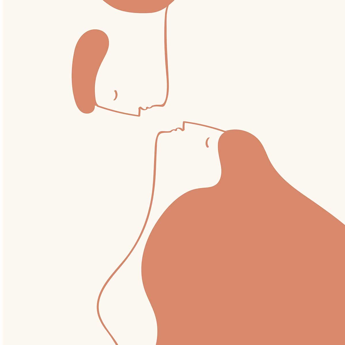 Tableau un baiser volé tableau alu dibond, HEXOA